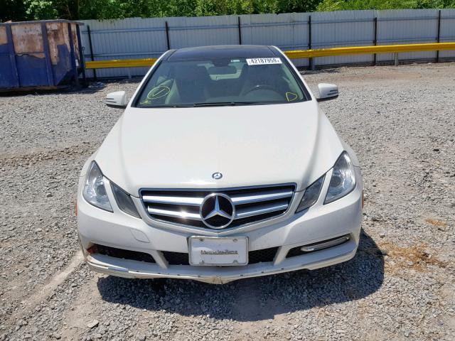 WDDKJ5KBXCF133177 - 2012 MERCEDES-BENZ E 350 WHITE photo 9