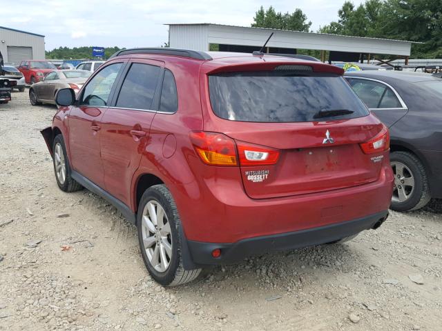 4A4AP4AU0FE020505 - 2015 MITSUBISHI OUTLANDER RED photo 3