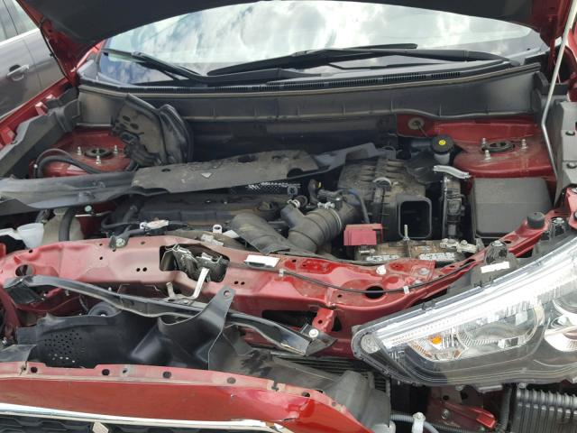 4A4AP4AU0FE020505 - 2015 MITSUBISHI OUTLANDER RED photo 7