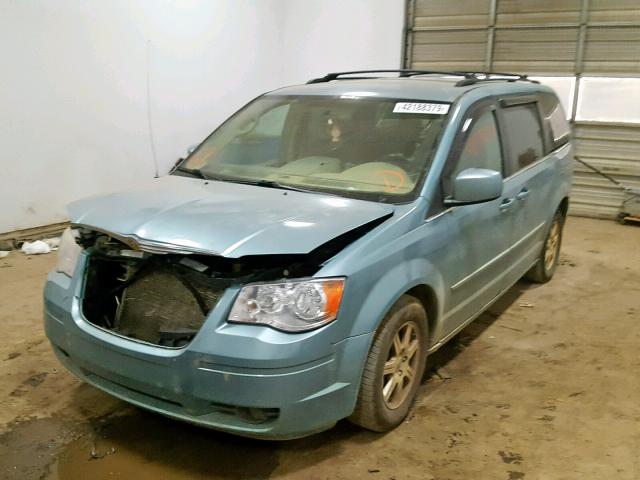 2A8HR54P08R671806 - 2008 CHRYSLER TOWN & COU BLUE photo 2