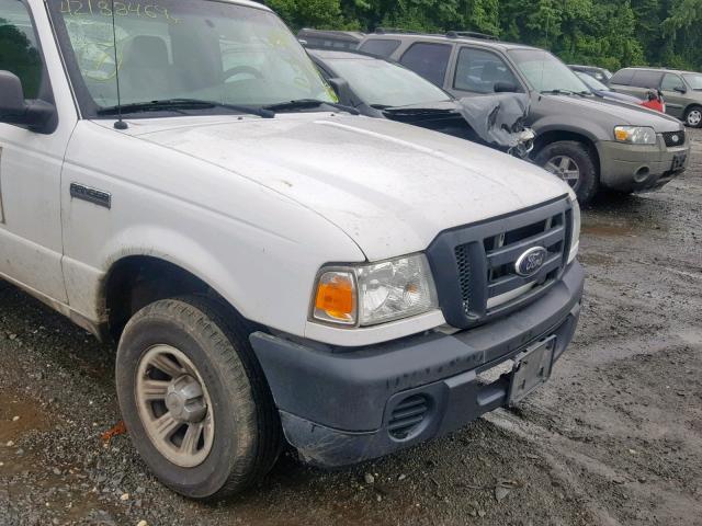 1FTYR10U28PA66702 - 2008 FORD RANGER WHITE photo 9