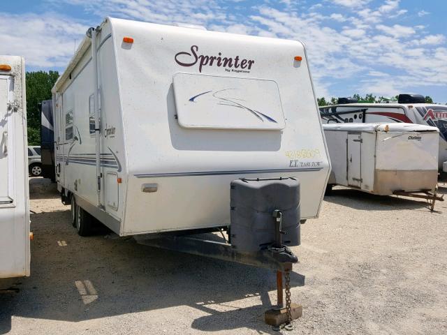 4YDT2492131207656 - 2003 KEYSTONE SPRINTER WHITE photo 1