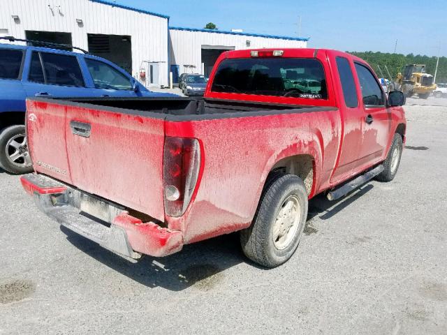 1GCCS199178243648 - 2007 CHEVROLET COLORADO RED photo 4