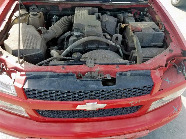 1GCCS199178243648 - 2007 CHEVROLET COLORADO RED photo 7