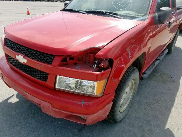 1GCCS199178243648 - 2007 CHEVROLET COLORADO RED photo 9