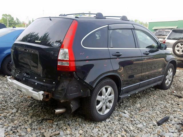 JHLRE48707C094281 - 2007 HONDA CR-V EXL BLACK photo 4