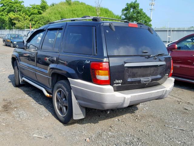 1J8GW48J44C161207 - 2004 JEEP GRAND CHER BLACK photo 3