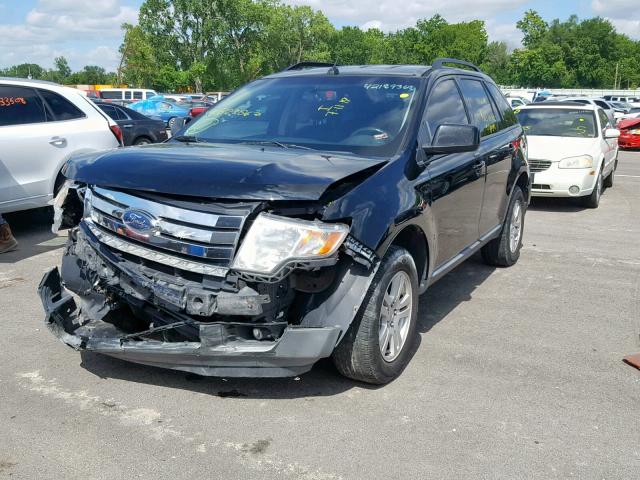 2FMDK48CX8BB23067 - 2008 FORD EDGE SEL BLACK photo 2