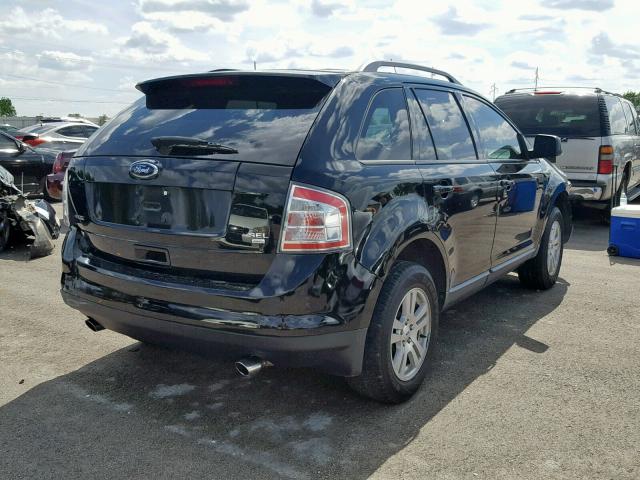 2FMDK48CX8BB23067 - 2008 FORD EDGE SEL BLACK photo 4