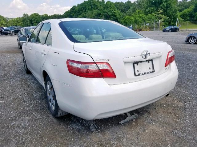 4T1BE46K39U853861 - 2009 TOYOTA CAMRY BASE WHITE photo 3