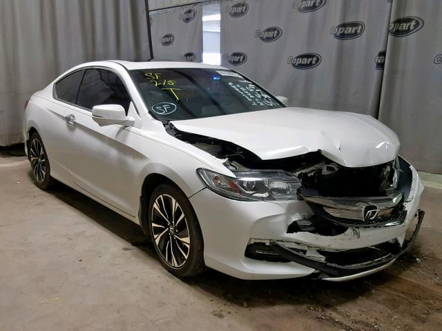 1HGCT2B81GA001618 - 2016 HONDA ACCORD EXL WHITE photo 1