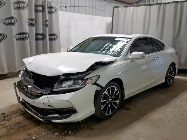 1HGCT2B81GA001618 - 2016 HONDA ACCORD EXL WHITE photo 2