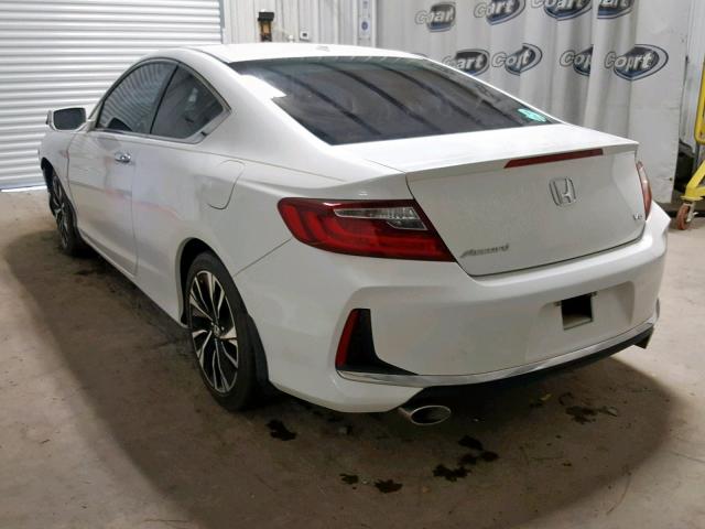 1HGCT2B81GA001618 - 2016 HONDA ACCORD EXL WHITE photo 3