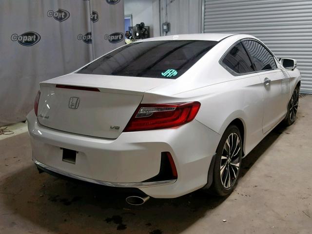 1HGCT2B81GA001618 - 2016 HONDA ACCORD EXL WHITE photo 4