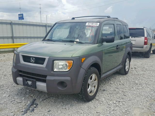 5J6YH28655L034046 - 2005 HONDA ELEMENT EX GREEN photo 2