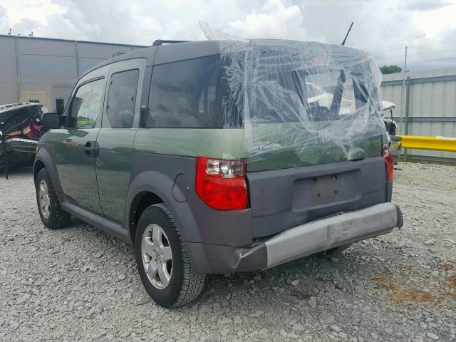 5J6YH28655L034046 - 2005 HONDA ELEMENT EX GREEN photo 3