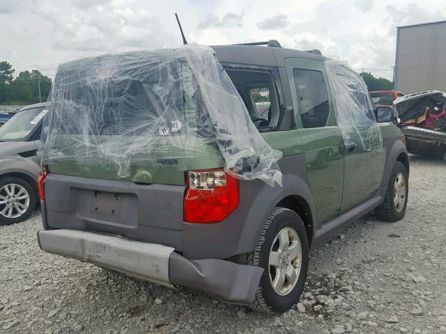 5J6YH28655L034046 - 2005 HONDA ELEMENT EX GREEN photo 4