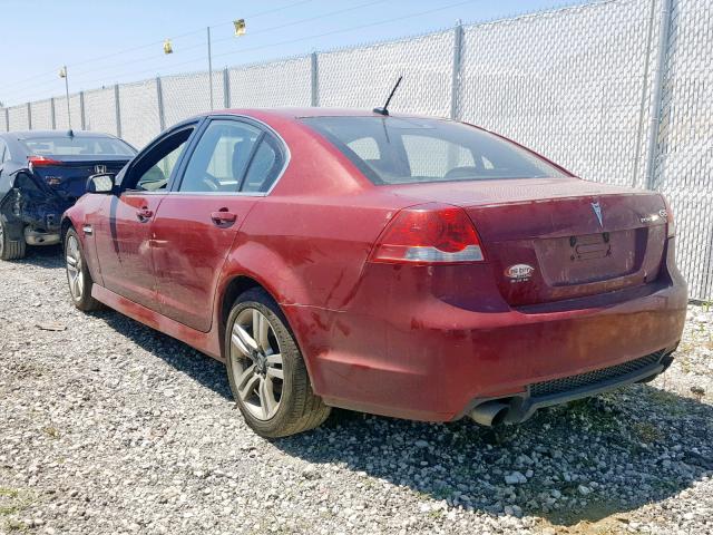 6G2ER57789L157984 - 2009 PONTIAC G8 RED photo 3