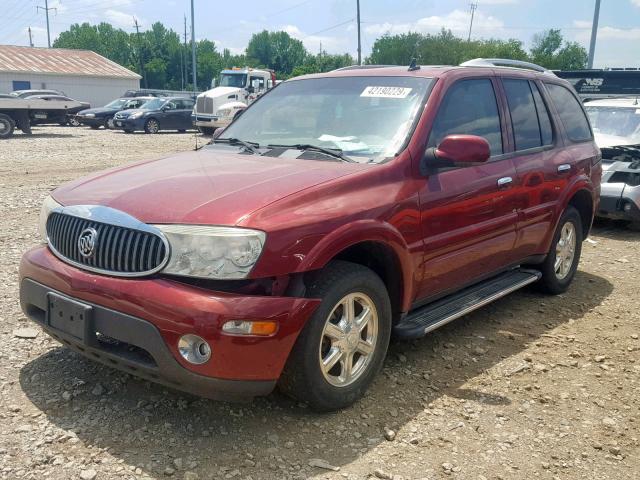 5GADT13SX72220662 - 2007 BUICK RAINIER CX BURGUNDY photo 2