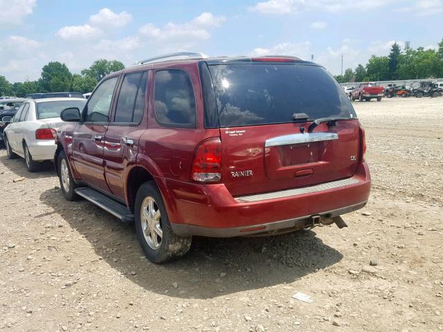 5GADT13SX72220662 - 2007 BUICK RAINIER CX BURGUNDY photo 3