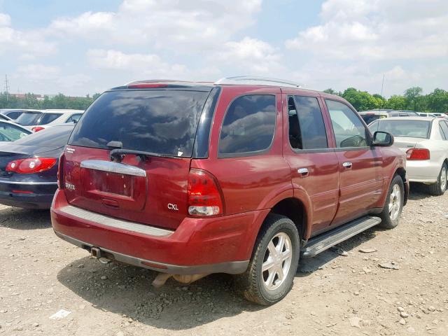 5GADT13SX72220662 - 2007 BUICK RAINIER CX BURGUNDY photo 4