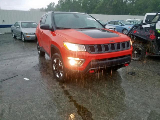 3C4NJDDB9JT129039 - 2018 JEEP COMPASS TR ORANGE photo 1