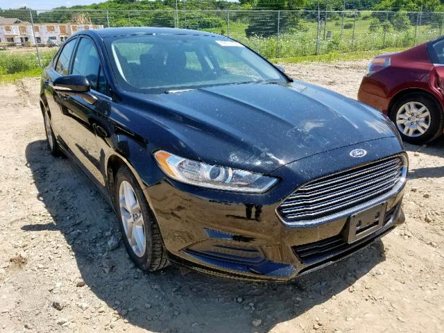 3FA6P0H76GR313948 - 2016 FORD FUSION SE BLACK photo 1