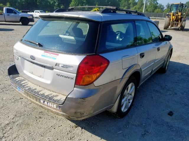 4S4BP61C366362759 - 2006 SUBARU LEGACY OUT SILVER photo 4