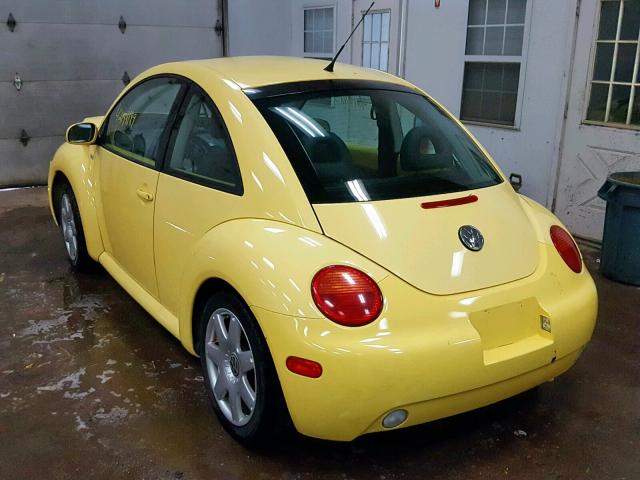 3VWDC21C51M431619 - 2001 VOLKSWAGEN NEW BEETLE ყვითელი ფოტო 3