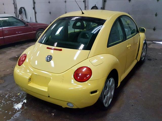 3VWDC21C51M431619 - 2001 VOLKSWAGEN NEW BEETLE ყვითელი ფოტო 4