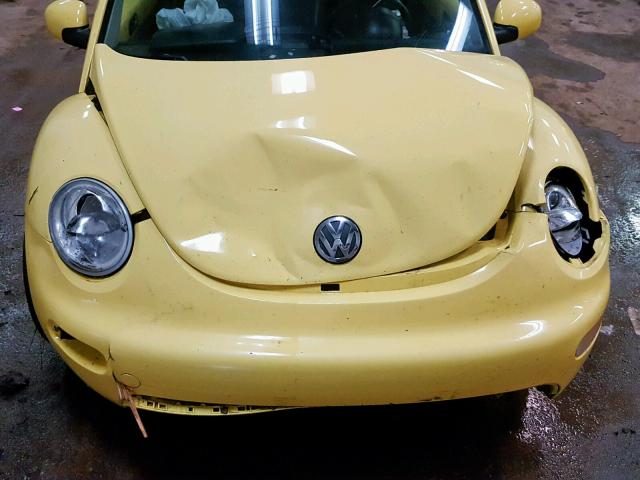 3VWDC21C51M431619 - 2001 VOLKSWAGEN NEW BEETLE ყვითელი ფოტო 7