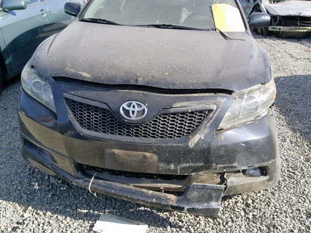 4T1BK46K27U526289 - 2007 TOYOTA CAMRY NEW BLACK photo 9