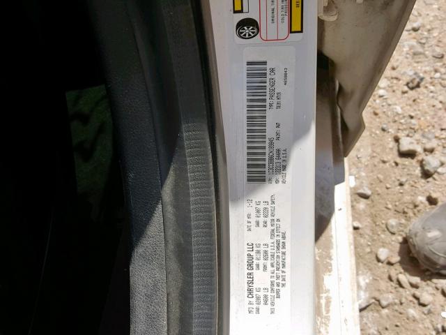 1C3CCBBB6CN189845 - 2012 CHRYSLER 200 TOURIN WHITE photo 10