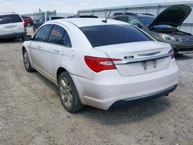 1C3CCBBB6CN189845 - 2012 CHRYSLER 200 TOURIN WHITE photo 3