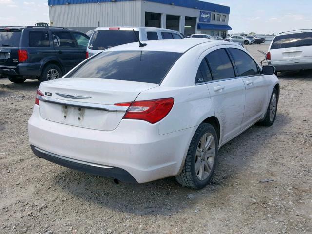 1C3CCBBB6CN189845 - 2012 CHRYSLER 200 TOURIN WHITE photo 4