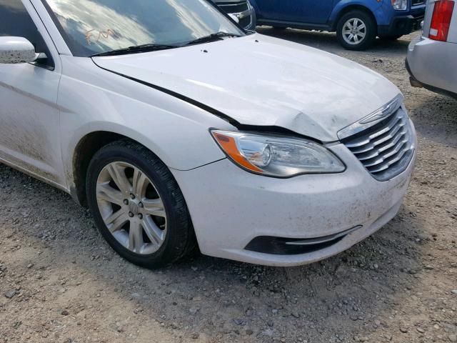 1C3CCBBB6CN189845 - 2012 CHRYSLER 200 TOURIN WHITE photo 9