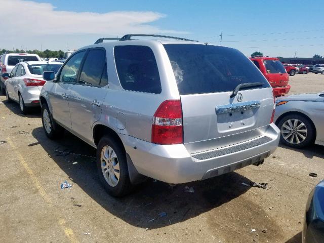 2HNYD18673H500849 - 2003 ACURA MDX TOURIN SILVER photo 3