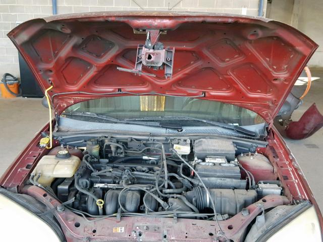 1FAFP34N06W130045 - 2006 FORD FOCUS ZX4 RED photo 7