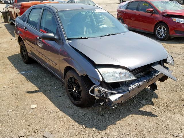 1FAHP34N67W245436 - 2007 FORD FOCUS ZX4 GRAY photo 1