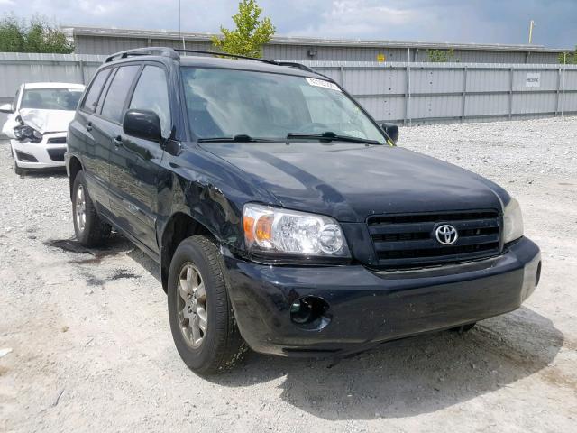 JTEEP21A760138885 - 2006 TOYOTA HIGHLANDER BLACK photo 1