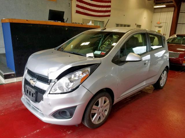 KL8CB6S99EC447656 - 2014 CHEVROLET SPARK LS SILVER photo 2