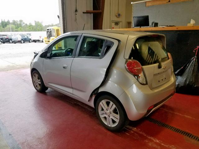 KL8CB6S99EC447656 - 2014 CHEVROLET SPARK LS SILVER photo 3