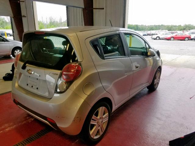 KL8CB6S99EC447656 - 2014 CHEVROLET SPARK LS SILVER photo 4