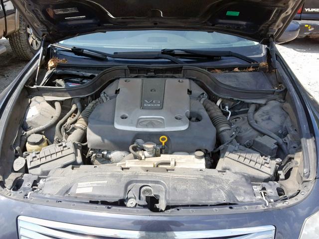 JNKCV61E39M305086 - 2009 INFINITI G37 BASE GRAY photo 7