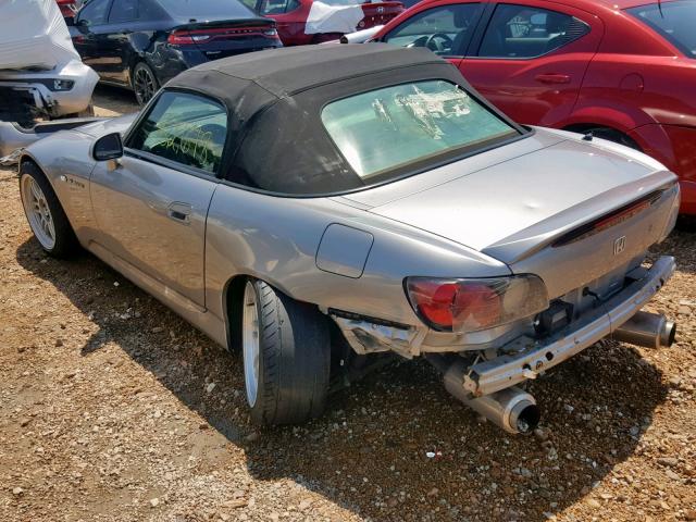 JHMAP11451T004213 - 2001 HONDA S2000 SILVER photo 3