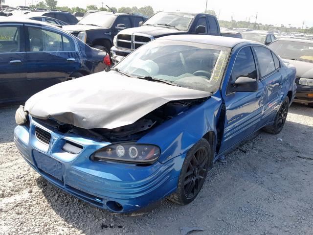 1G2NE52E6XM866404 - 1999 PONTIAC GRAND AM S BLUE photo 2