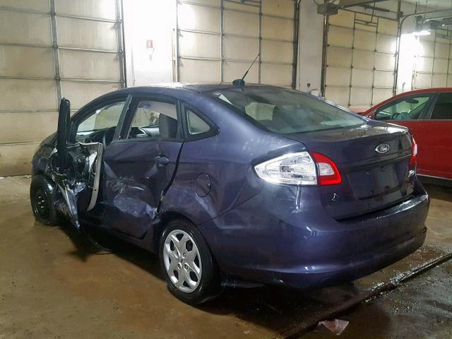 3FADP4AJ3CM150431 - 2012 FORD FIESTA S BLUE photo 3