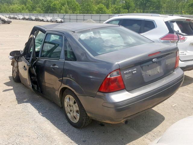 1FAFP34N77W256291 - 2007 FORD FOCUS ZX4 GRAY photo 3