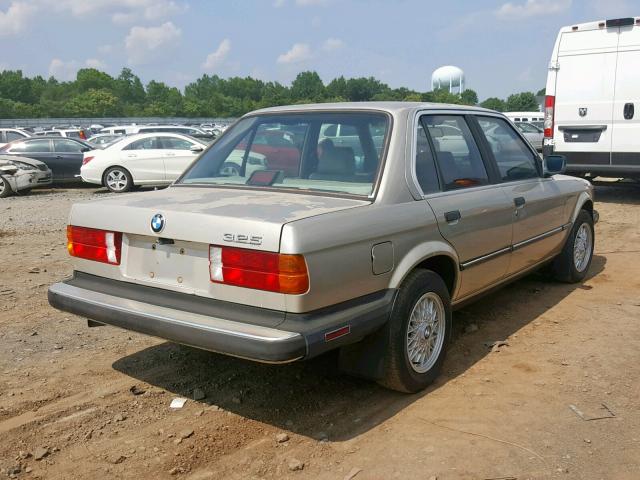 WBAAE6408G1700112 - 1986 BMW 325 E AUTO TAN photo 4