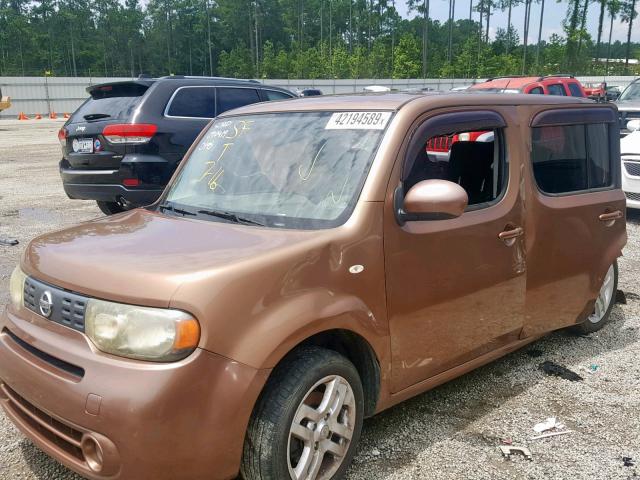 JN8AZ2KRXBT200195 - 2011 NISSAN CUBE BASE BROWN photo 2